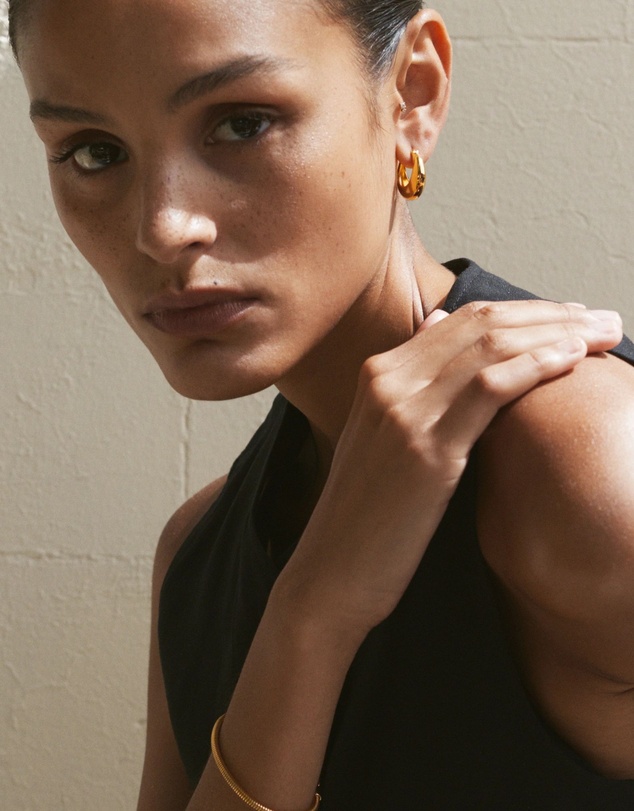 SAINT VALENTINE - Positano Large Hoops - Gold