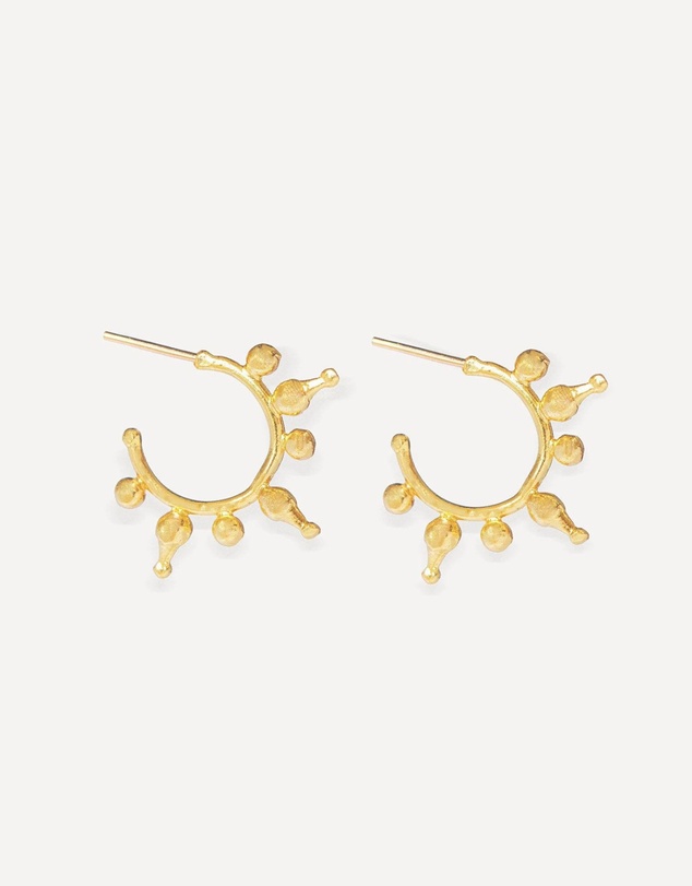 Ottoman Hands - Jale Gold Hoop Earrings