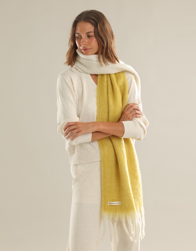 Morgan & Taylor - Cosette Chunky Two-Toned Scarf in Yellow