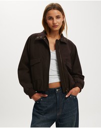 Cotton On - Clover Funnel Neck Bomber