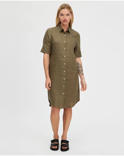 White By FTL - Hettie Shirt Dress