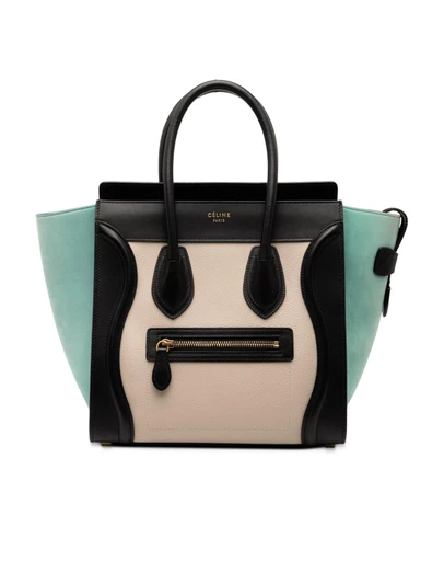 Pre-Loved by Azura Reborn - Pre-Loved Micro Tricolor Leather Luggage Tote