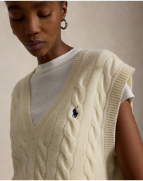 Polo Ralph Lauren - Cable-Knit Wool-Cashmere Sweater Vest
