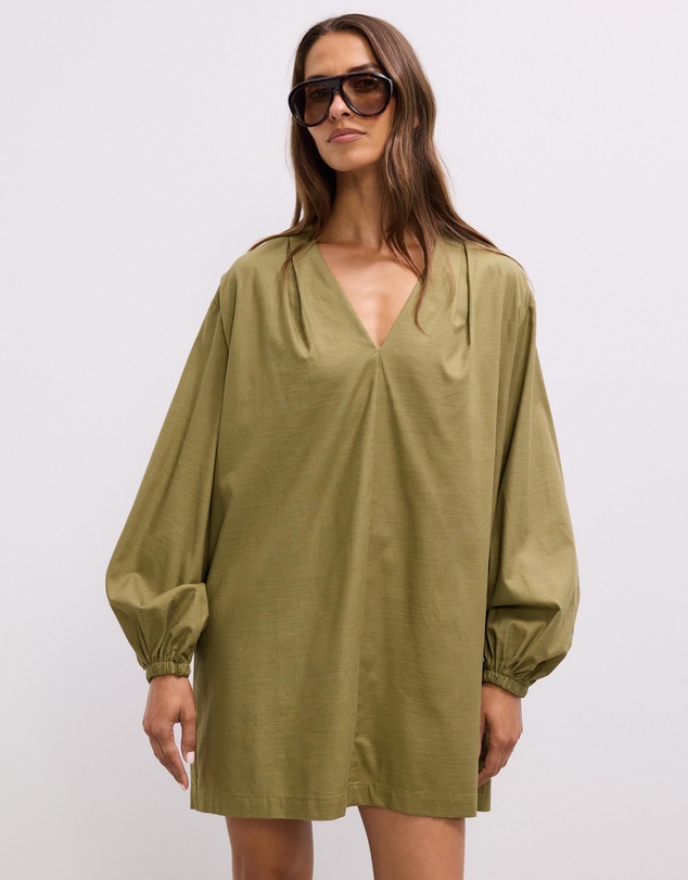 The Fated - Greer Puff Sleeve Mini Dress
