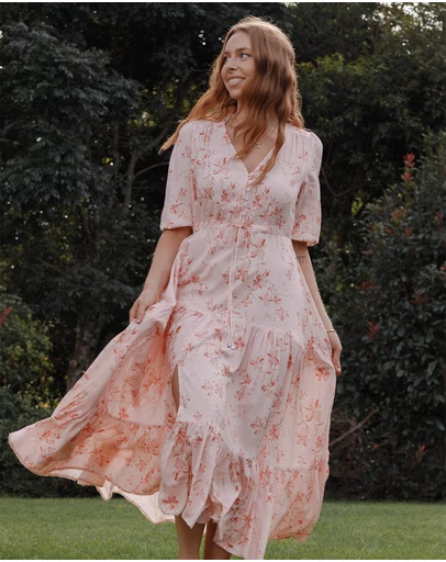 Petal & Pup - Kelda Dress - Rose Pink Floral