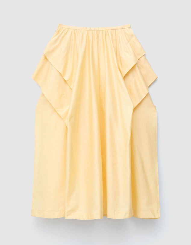 & Other Stories - Gathered Cotton Midi Skirt