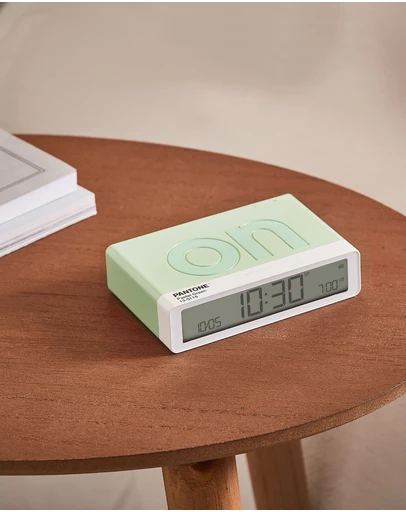 Lexon - Lexon Flip Classic Reversible Alarm Clock PANTONE - Green