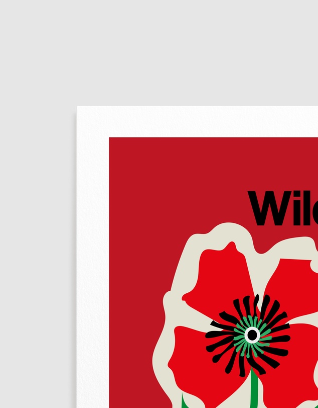 Olive et Oriel - The Illustrated Book Of Wild Flowers Vol.2 Red by Frances Collett Art Print