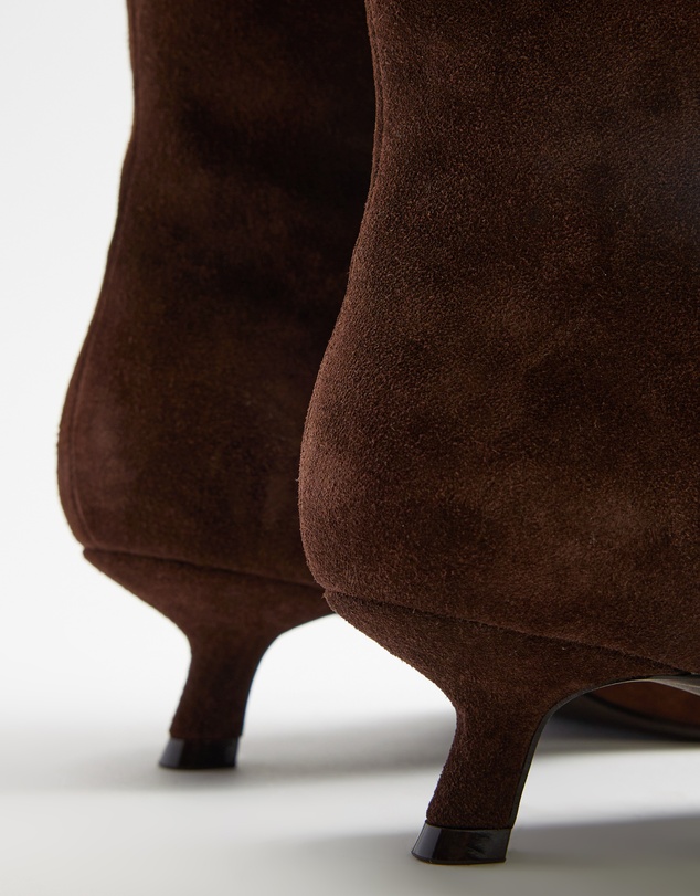 AERE - Maria Suede Kitten Heel Boots