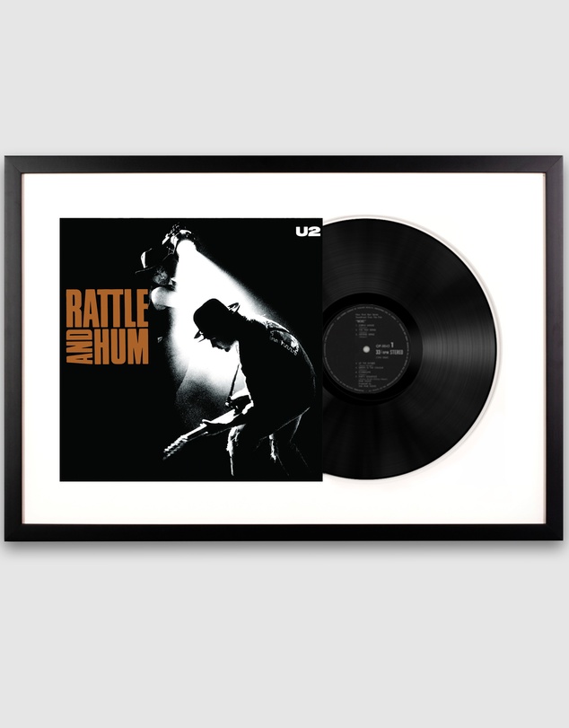 iWorld - Framed U2 Rattle and Hum - Vinyl Album Art