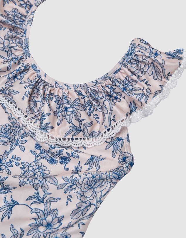 Olga Valentine - Ruffle Neckline One piece