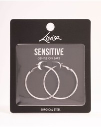 Lovisa - Surgical Steel Thin Hoop Earrings