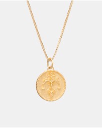 Rachel Jackson - Zodiac Art Coin Necklace Libra