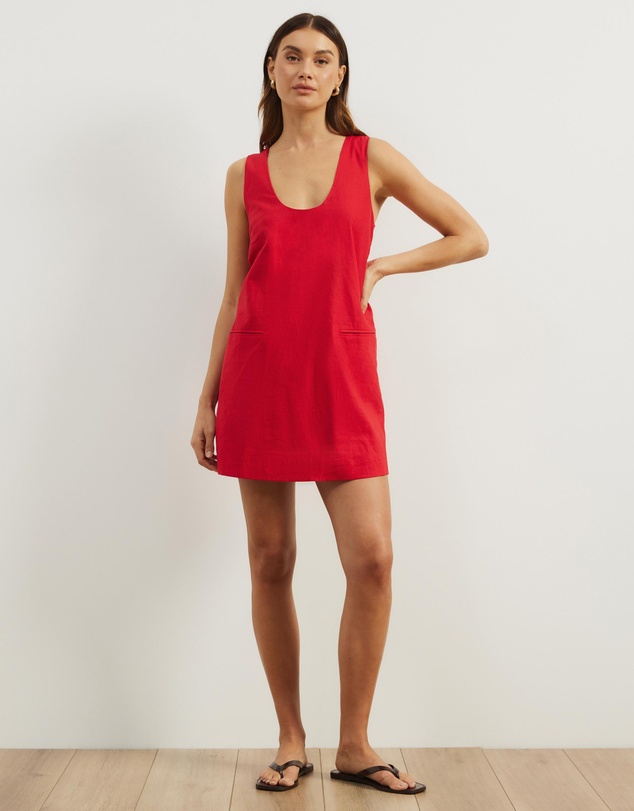 Atmos&Here - Luna Linen Blend Mini Dress