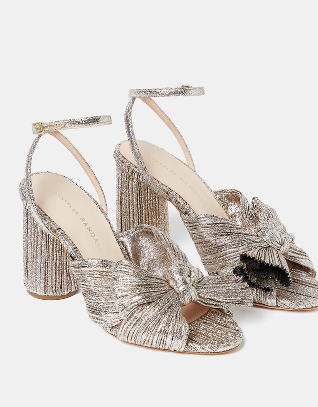 Loeffler Randall - Camellia Pleated Knot Heeled Sandals
