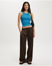 Cotton On - Low Waist Satin Pants