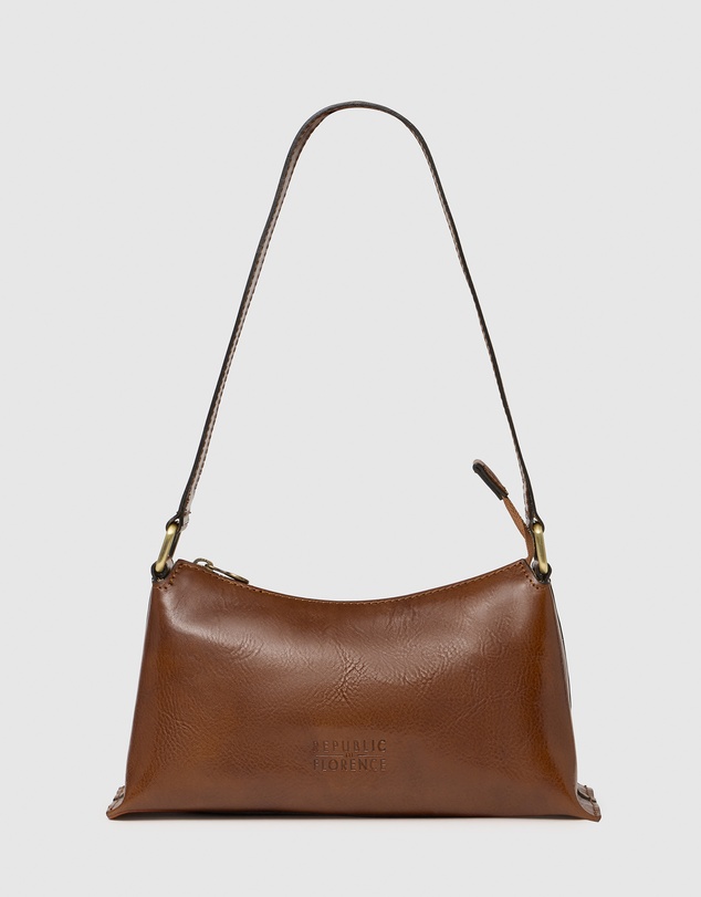 Florence - The Laura Tan Leather Shoulder Bag