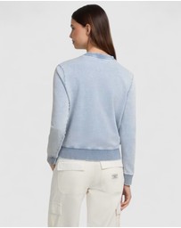 GUESS Jeans - GUESS JEANS Crew Neck Regular Logo Sweater