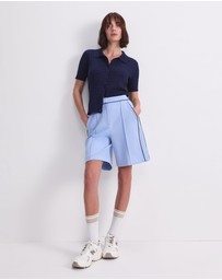 Sportscraft - Cotton Cable Short Sleeve Knit Top