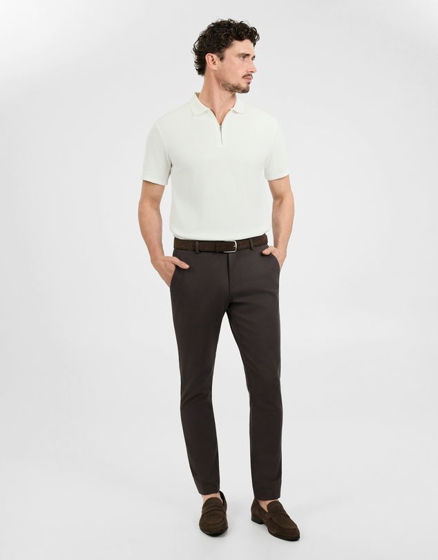 Tarocash - Javier Textured Zip Polo