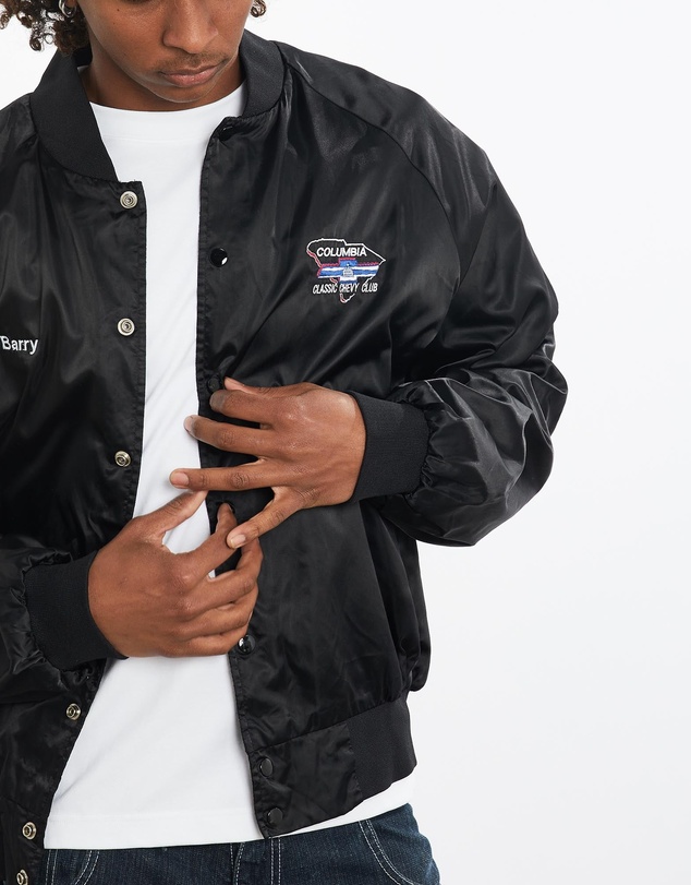 Vintage by The Real Deal - Pre Loved - Vintage 80s Columbia Classic Chevy Club Satin Bomber Jacket