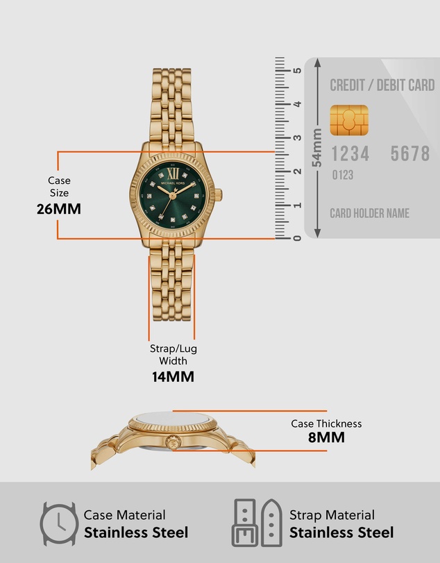Michael Kors - Lexington Gold Tone Analogue Watch
