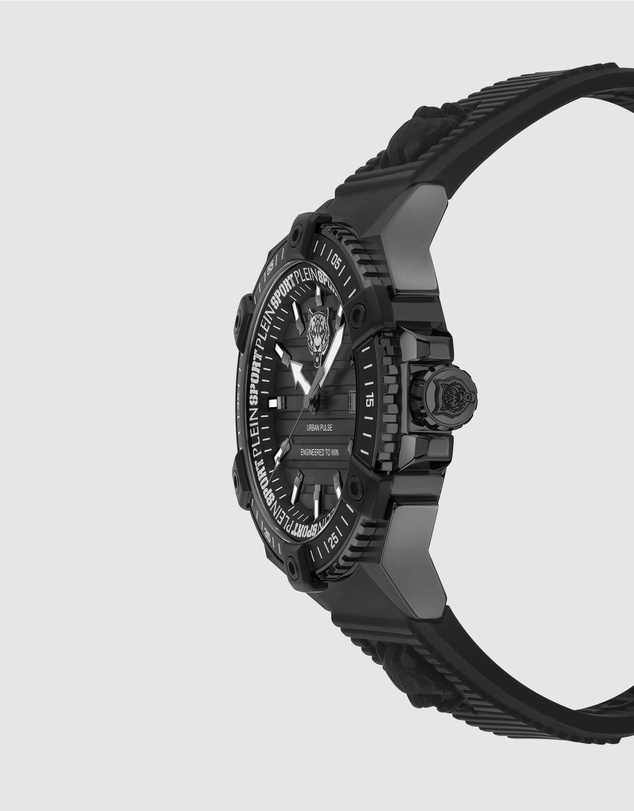 Plein Sport - Plein Urban Pulse 47mm Black dial and Black silicone strap