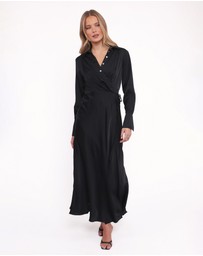 Petal & Pup - Verna Long Sleeve Maxi Dress - Black