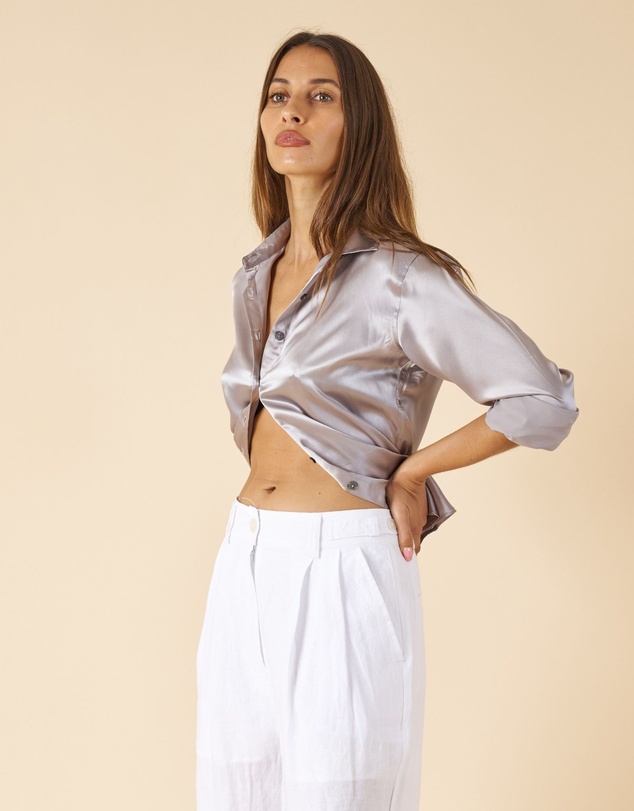 CAMIXA - Satin Silk Shirt