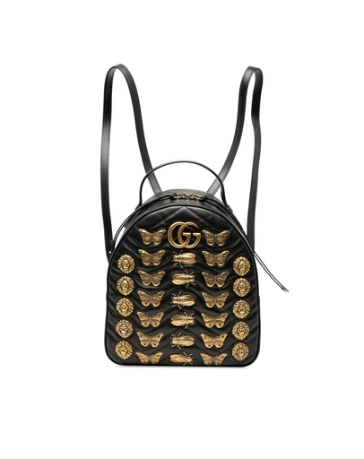 Pre-Loved by Azura Reborn - Pre-Loved Small GG Marmont Matelasse Leather Animalier Backpack