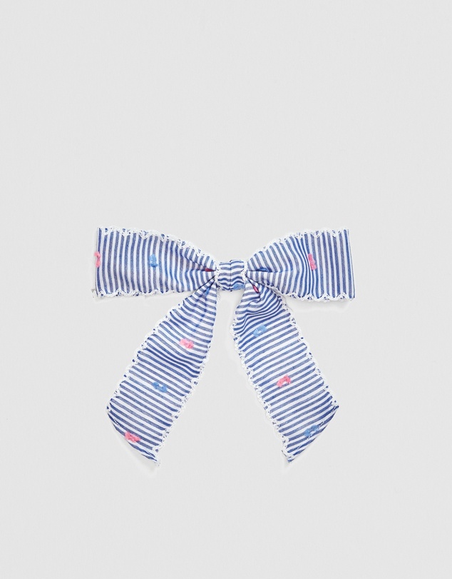 Country Road - Fluffy Dot Bow Clip