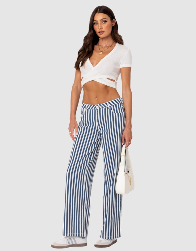 EDIKTED - Dez Crisscross Waffle Top