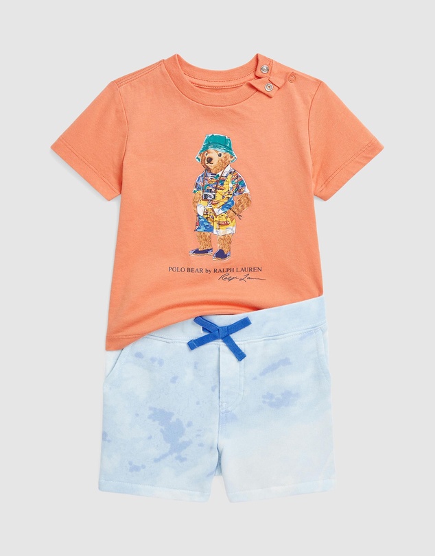 Polo Ralph Lauren - Polo Bear Jersey Tee & Terry Shorts Set - Babies