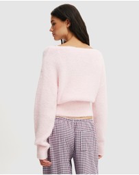 Cotton On Body - Fluffy Off The Shoulder Knit Jumper