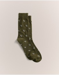 Trenery - Bumble Bee Sock in Winter Moss