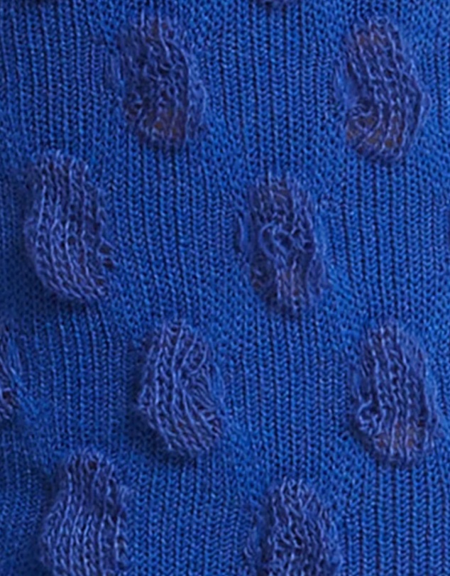 High Heel Jungle - Waffle Combed Cotton Socks - Indigo