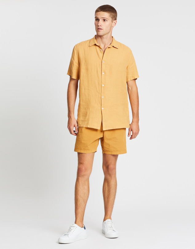 Assembly Label - Casual Short Sleeve Linen Shirt