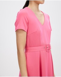 Pink Ruby - Spring Racer Aline Dress