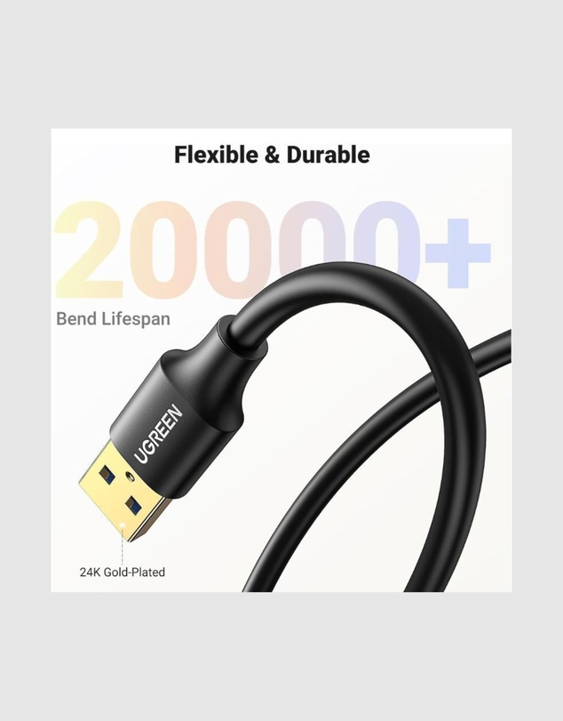 Ugreen - UGREEN 3m USB 3.0 Extender Cable 5Gbps