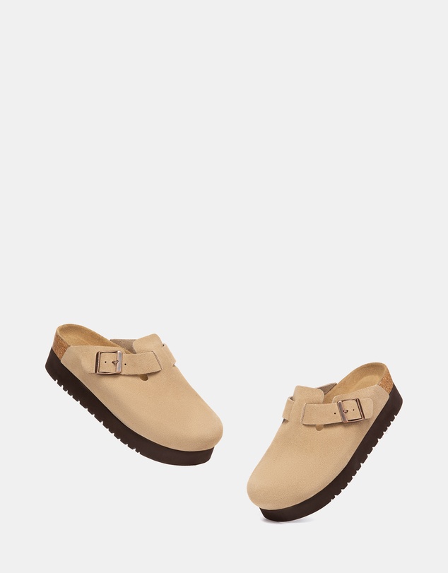 EVERAU - Australian Shepherd Ugg Berrin Platform Cow Suede Upper Loafer Oxfords Flats