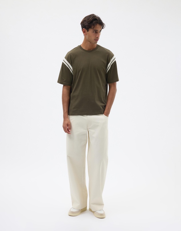AERE - Contrast Sleeve Tee