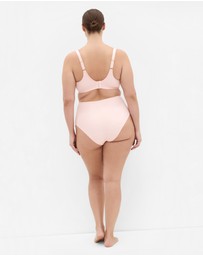 City Chic - Plus size Luxe Microfibre Wireless Bra - pink icing