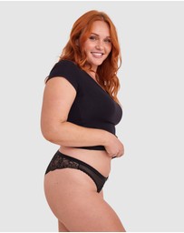 Bras N Things - Susannah Brazilian Knicker - Black