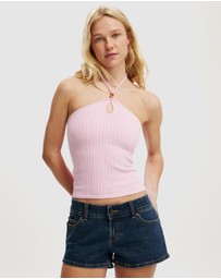 Cotton On - Crochet Knit Halter Top