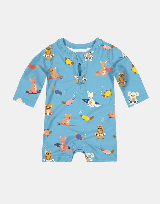 Toshi - Pirate LS Swim Onesie - Babies