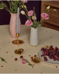 Mosey Me - Forget Me Not Embroidered Tablecloth