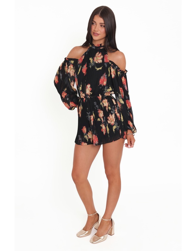 Petal & Pup - Hillary Playsuit - Black Floral