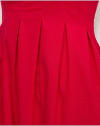 Calli - Karina Pleated Strapless Maxi Dress