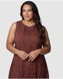 Something 4 Olivia - Briony Broderie Midi Dress