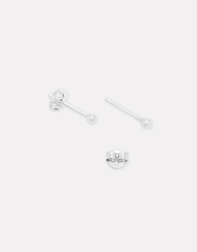 Ichu - Large Silver Ball Studs